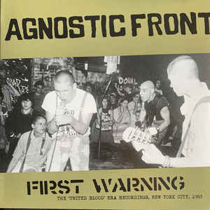 Agnostic Front - First warning - LP