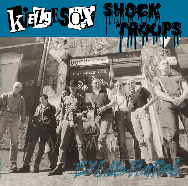 Kiezgesx / Shock Troops - Ey! Die Platte - Split-LP