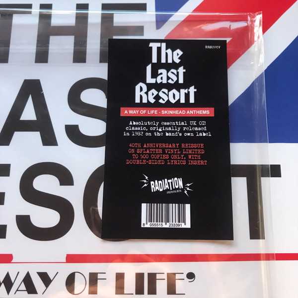 Last Resort - a way of life Skinhead anthems - LP